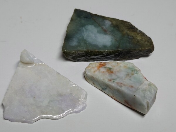 K-11 翡翠 計105g ヒスイ 原石 鑑賞石 自然石 天然石 誕生石 鉱石 鉱物 宝石 水石