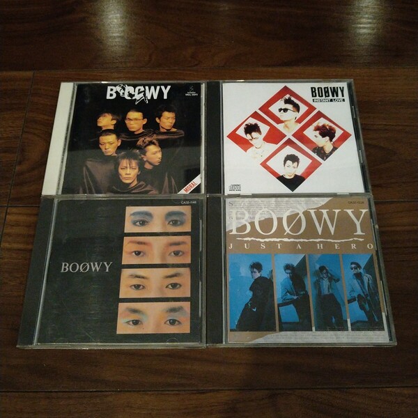 【送料無料】BOOWY CDアルバム 4タイトルセット MORAL INSTANT LOVE BOOWY JUST A HERO ボウイ/氷室京介/布袋寅泰