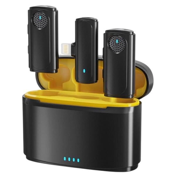 ワイヤレスマイク ピンマイク 充電ケース付 Iphone スマートフォン 外付け iPhone