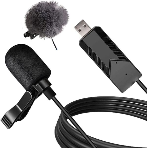 ピンマイク 単一指向性 マイク PC ゲーム実況 配信 対応 (USB-A)