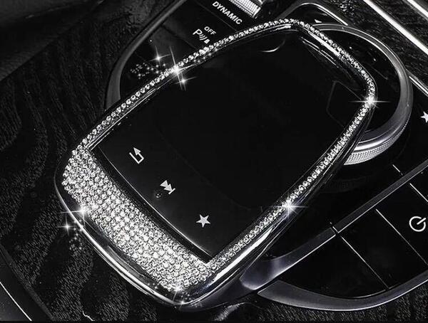 スワロフスキー タッチパッド カバー メルセデス ベンツ S205 W213セダン W222 C257 X253 W166 X166 W463a W464 G350d G400d G550 G63