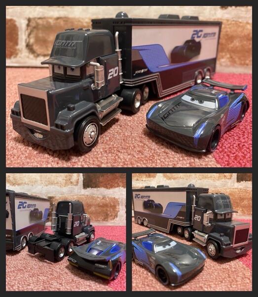 【新品】カーズマックトラックトレーラージャクソン・ストーム20番2台ミニカー付き