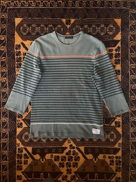 UNDERCOVER BOARDER 4/3 SLEEVES T-SHIRTS アンダーカバー ボーダー Tシャツ 七分丈 高橋盾 AFFA fragment goodenough ロンT archive 希少