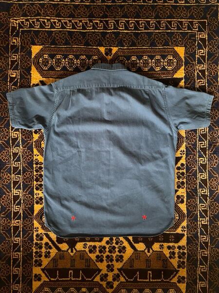 90s 希少 初期 m&m custom performance WORK SHIRTS エムアンドエムカスタムパフォーマンス 半袖ワークシャツ goodenough グッドイナフ