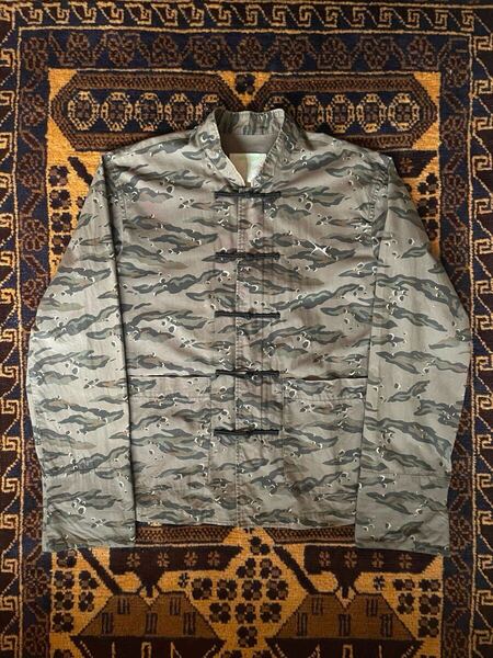 希少 01ss UNDERCOVER CHINA SHIRTS JACKET アンダーカバー チャイナシャツ ジャケット カンフー AFFA 高橋盾 スケシン skatething 迷彩