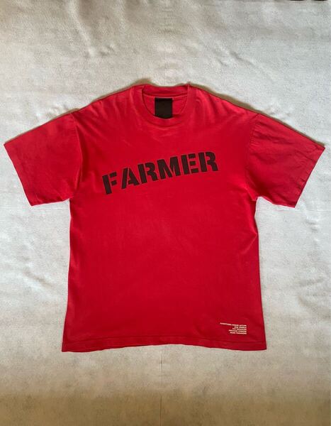 超希少 90s FUNNY FARM FARMER LOGO T-SHIRTS ファニーファーム Tシャツ 高橋盾 UNDERCOVER AFFA VANDALIZE アンダーカバー archive 赤