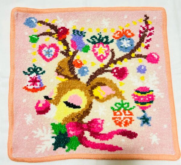 フェイラー FEILER ツンツンバンビーノクリスマス ハンカチ【B品】オレンジ