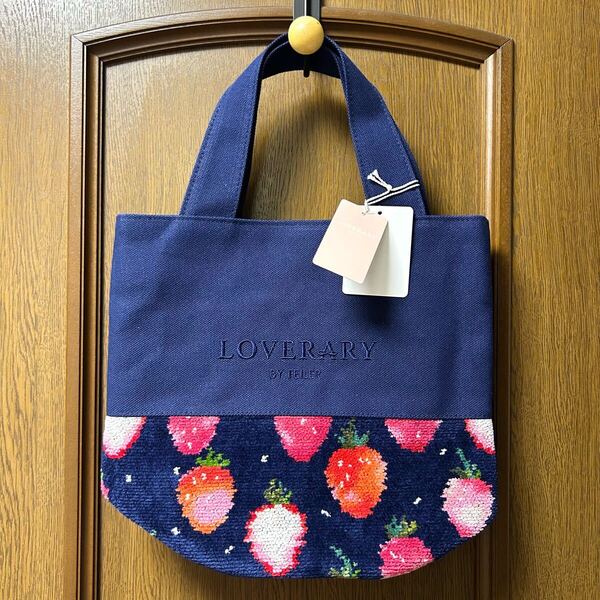 フェイラー FEILER ストロベリードット トートバッグ ネイビー