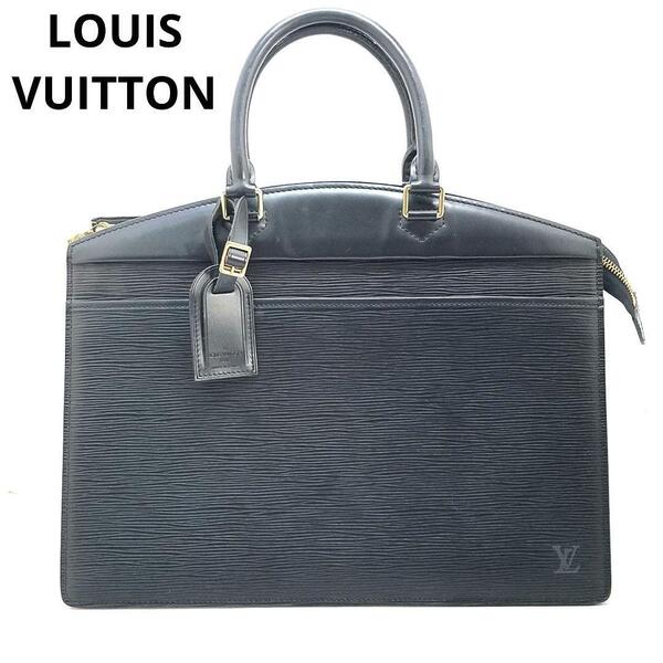 送料無料 Louis Vuitton ルイヴィトン M48182 ハンドバッグ リヴィエラ エピ ブラック 黒 ノワール ビジネスバッグ 男女兼用