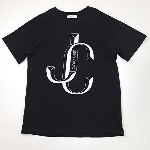 JIMMY CHOO ジミーチュウ ロゴプリント ブランドロゴ JC Tシャツ メンズ トップス 半袖 黒 ブラック M