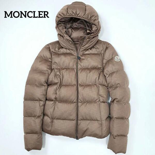 正規品 MONCLER モンクレール ダウンジャケット ダウン JERSEY ショート丈 ワッペン 1 フード レディース