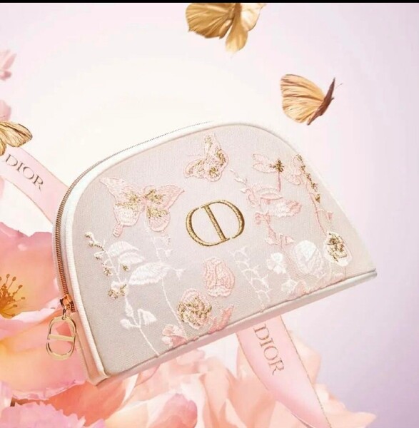 DIOR ディオール 刺繍ポーチ マザーズデイ 母の日 ノベルティ 新品