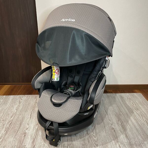Aprica アップリカ フラディア グロウ ISOFIX 360° セーフティ プレミアム チャイルドシート グレーパール