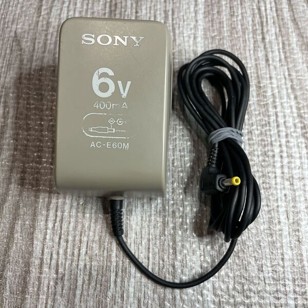 SONY ソニー ACアダプター AC-E60M センタープラス DC 6V 400mA