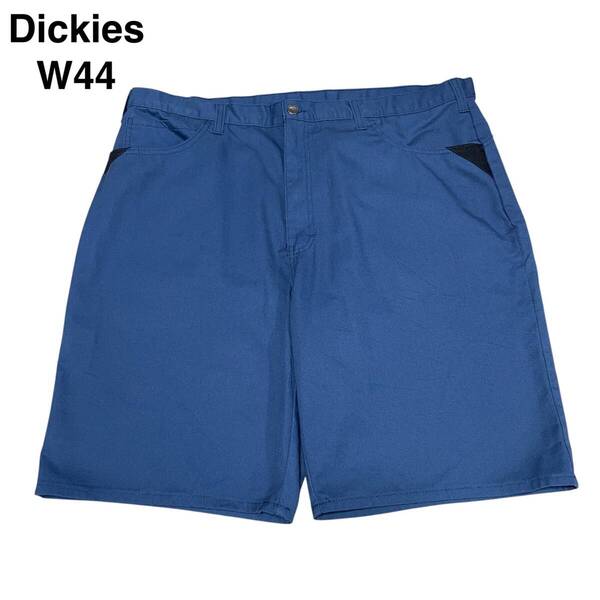 Dickies ディッキーズ w44 ハーフパンツ ショートパンツ ワークパンツ 半ズボン 青 ブルー メンズ 古着 短パン ボトムス オーバーサイズ
