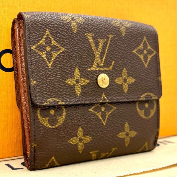 k22 エリーズ カルトクレディ 三つ折り財布 ルイヴィトン モノグラム LOUIS VUITTON wホック