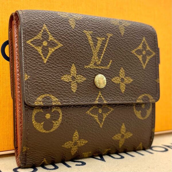 k79 エリーズ モノグラム ルイヴィトン 三つ折り財布 LOUIS VUITTON カルトクレディ wホック
