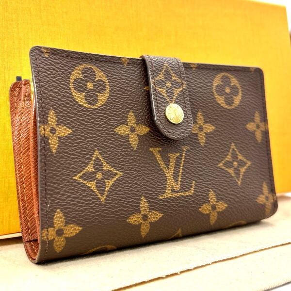 L39 ヴィエノワ モノグラム ルイヴィトン がま口 二つ折り財布 LOUIS VUITTON ポルトモネ ビエ ヴィエノワ