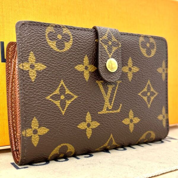 L45 ポルトフォイユヴィエノワ モノグラム ルイヴィトン がま口 二つ折り財布 LOUIS VUITTON