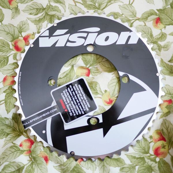 選手支給品 イスラエルプレミアテック Vision ヴィジョン パワーボックス エアロチェーンリング BCD110 55t シマノ プロチーム FSA 4アーム