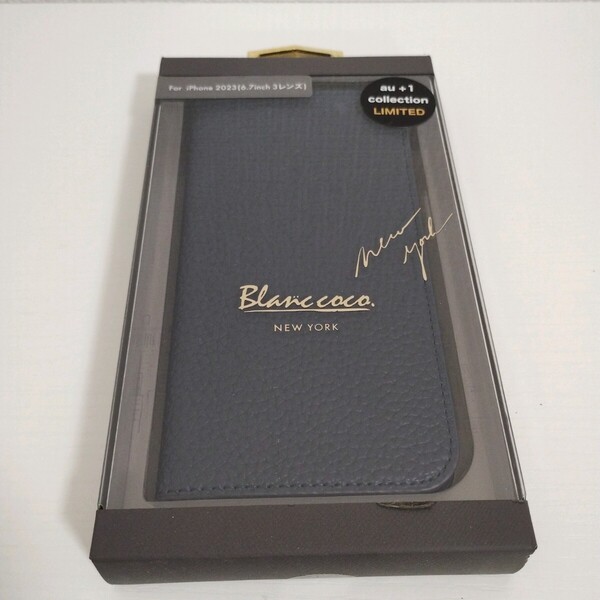 ☆新品未使用☆Blanccoco NYーCHIC iPhone15 Pro MAX スマホケース R23C080L ブラック スマホカバー 手帳型 送料無料