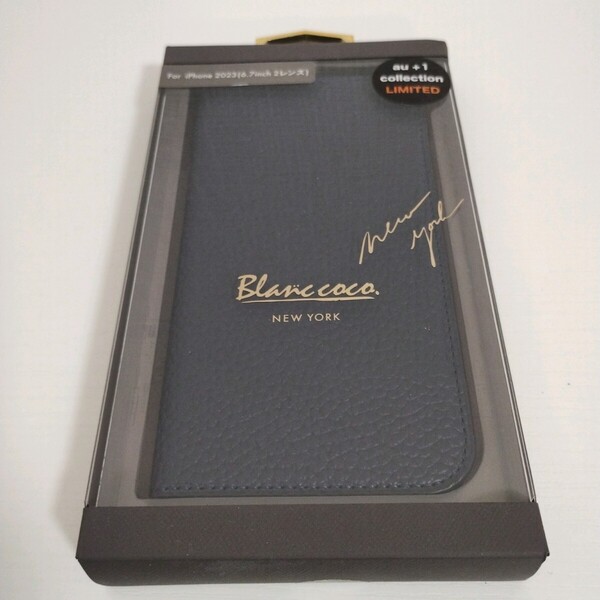 ☆新品未使用☆Blanccoco NY-CHIC iPhone15 Plus スマホケース R23C079L ブラック スマホカバー 手帳型ケース 送料無料