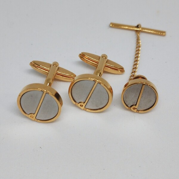 dunhill ダンヒル カフリンクス カフスボタン ネクタイピン タイバー タイタック ゴールド シルバー メンズ アクセサリー 送料無料