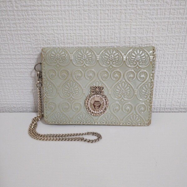 ANNA SUI アナスイ パスケース カードケース 定期入れ レザー レディース 送料無料