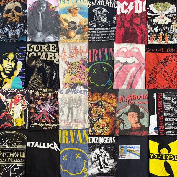 USA古着卸 まとめ売り 48 バンド ムービーTシャツ 24枚 ベール アソート ミュージック ロック カントリー 映画 ドラマ