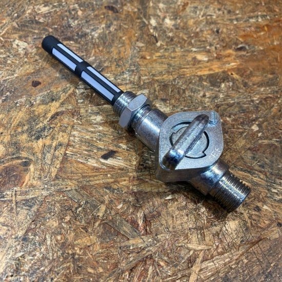 ワッセル フューエルコック ペットコック 1/4 レバー式 ビンテージ タンク トライアンフ BSA ノートン ビンテージ (WW27729)