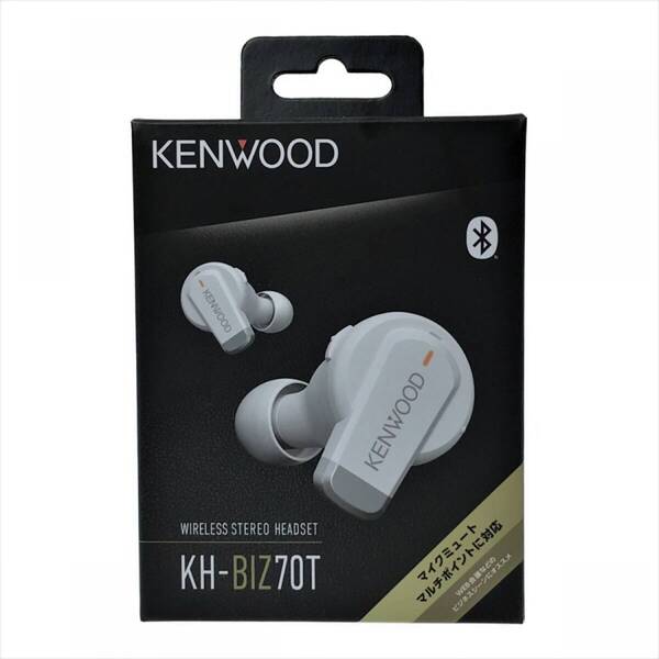 【新品未使用】JVCケンウッド KENWOOD KH-BIZ70T-W ワイヤレスイヤホン Bluetooth