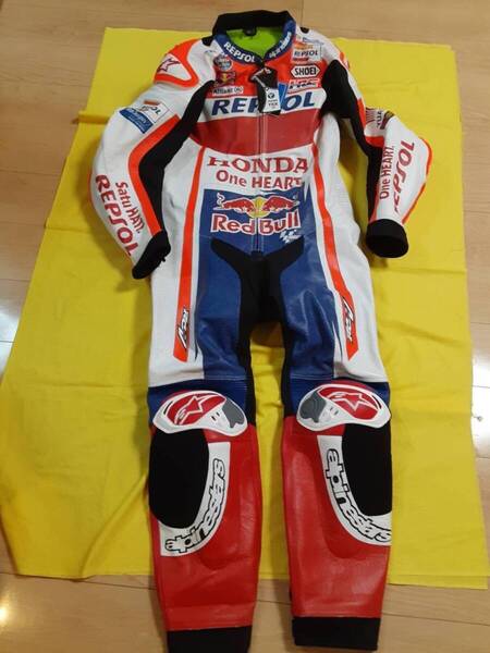 即日発送 在庫あり 新品未使用 高品質 マルクマルケス motogp レーシングレザースーツ 2Xlサイズ パンチング加工 本革 レプリカ