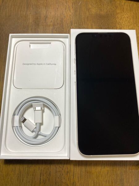 送料無料 Apple iPhone13 128GB ホワイト 中古 本体 ジャンク ロック無し