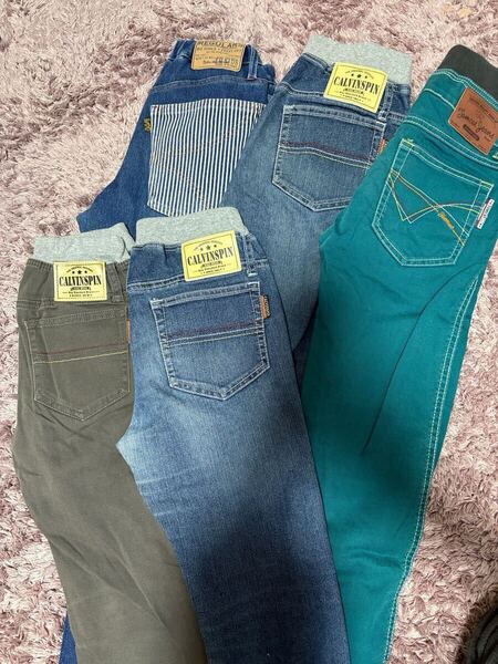 ジュニア キッズ まとめ売り パンツ5本セット ズボン 長ズボン ジーンズ デニム FOキッズ