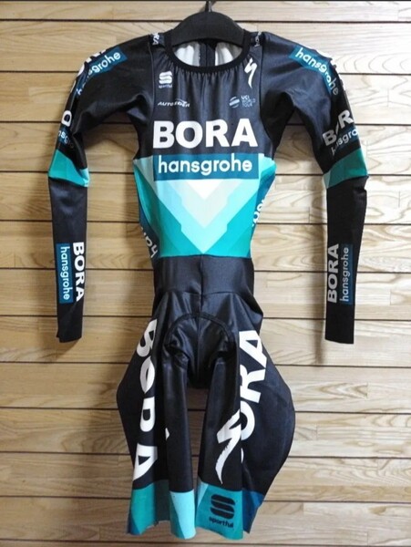 支給品 BORA Hansgrohe スキンスーツ ボーラハンスグローエ 長袖 サイクルジャージ サガン ロードバイク 自転車 SPECIALIZED