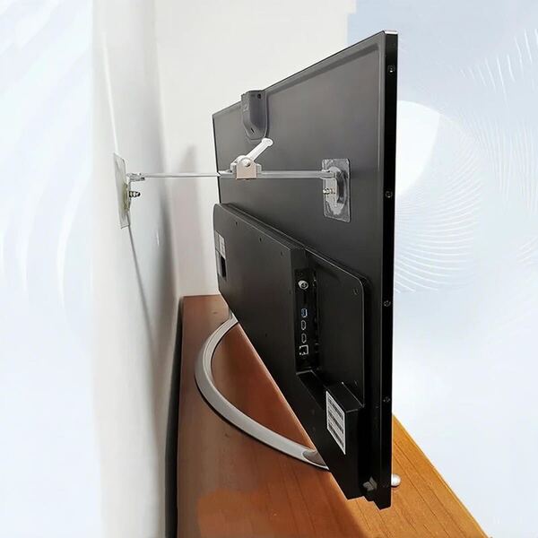 P)KUENZ 2テレビ転倒防止ストラップ ショックストラップ テレビ家具 衝撃吸収 防災グッズ 穴あけ不要 安全固定