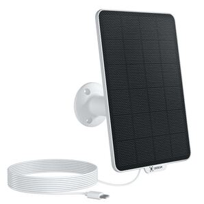 a)COCOCAM バッテリーカメラ用 3.5W ソーラーパネル Type-C インターフェイス付き DC 5V バッテリーカメラに対応 IP66 防水 3M