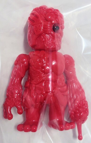 非売品★リアルヘッド 真頭玩具 REAL HEAD【ミュータントカオス】レッド 未塗装 検)アトム A アマレスラー/スカルトイズ/ゴッコ堂