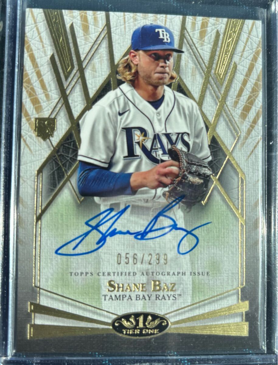 シェーン・ビーバー 直筆サインカード 直書き topps MLB