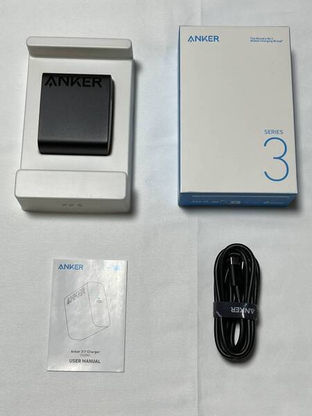 Anker 317 充電器 Charger 100W USB-C 1.5mケーブル付属 PSE技術基準適合 USB PD対応 折りたたみ式プラグ