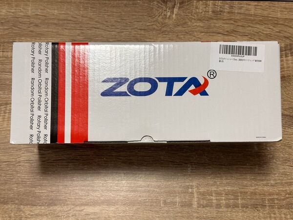 新品未使用未開封 ZOTA ゾータ 電動 小型 ポリッシャー ランダムオービタル式 75mm コード式 レッドカラー