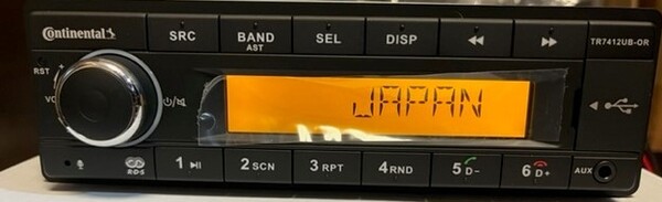 ☆新品☆送料無料☆Continental TR7412UB-OR 日本周波数設定済 コンチネンタル オーディオ デッキ Bluetooth 少しおまけ⑤