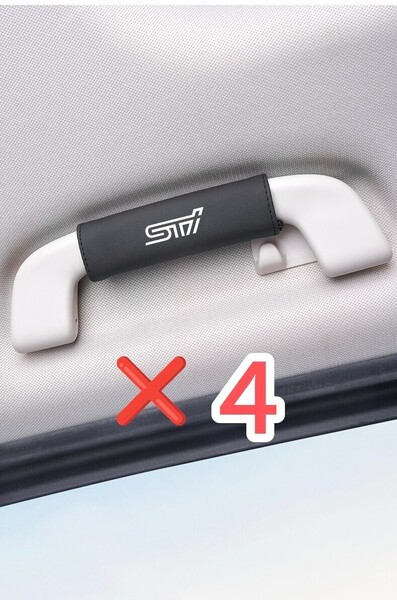 STI アシストグリップカバー ブラックレザー 4P■スバル フォレスター レグォーグ XV インプレッサスポーツ/G4 レガシィアウトバック WRX