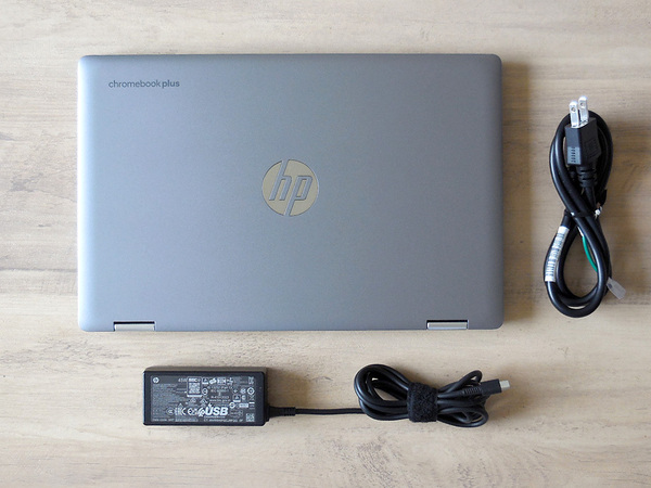 極美品 hp 14インチ 2-in-1 Chromebook Plus x360 14 「14b-cd0005TU」 スーペリアモデル i3-N305/ 8GB / 256GB 2033年6月まで利用可