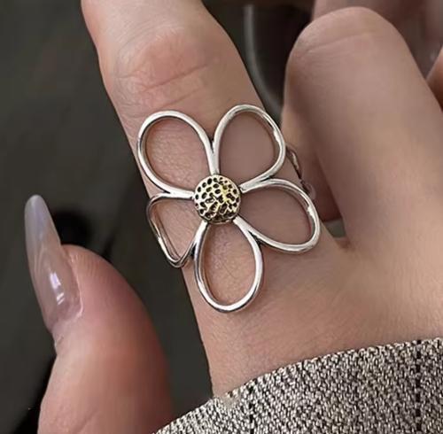 1045★新品未使用★レディース シルバー フラワー リング s925 刻印 花 指輪 ジュエリー アクセサリー かわいい シンプル おしゃれ