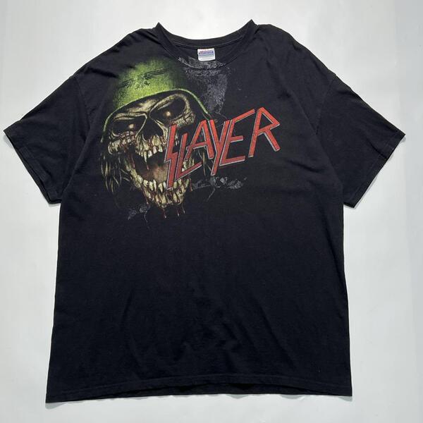 00's Slayer スレイヤー バンドTシャツ ロックTシャツ 2XL ブラック スカル Y2K ビッグサイズ オフィシャル HTK6666