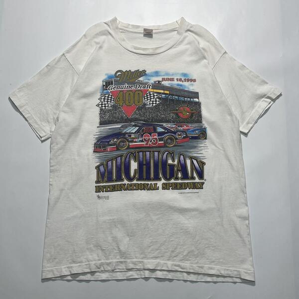 90's フルーツオブザルーム USA製 アメリカ製 ビンテージTシャツ XL アイボリー ウィンストン シングルステッチ HTK6685