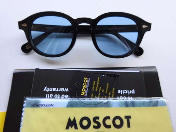 ブルーMOSCOT46◆LEMTOSH◆モスコット◆レムトッシュ ブラック新品