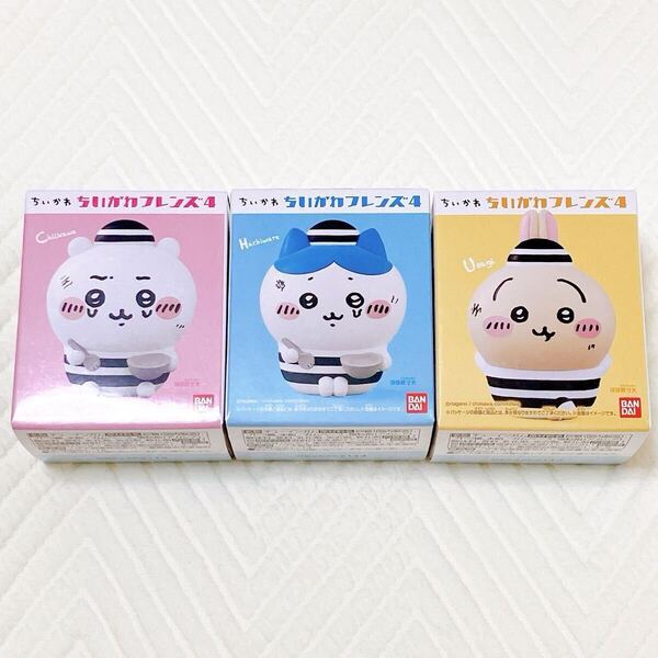 【新品】ちいかわフレンズ4 ちいかわ ハチワレ うさぎ つかまっちゃった フィギュア おもちゃ バンダイ【未開封】
