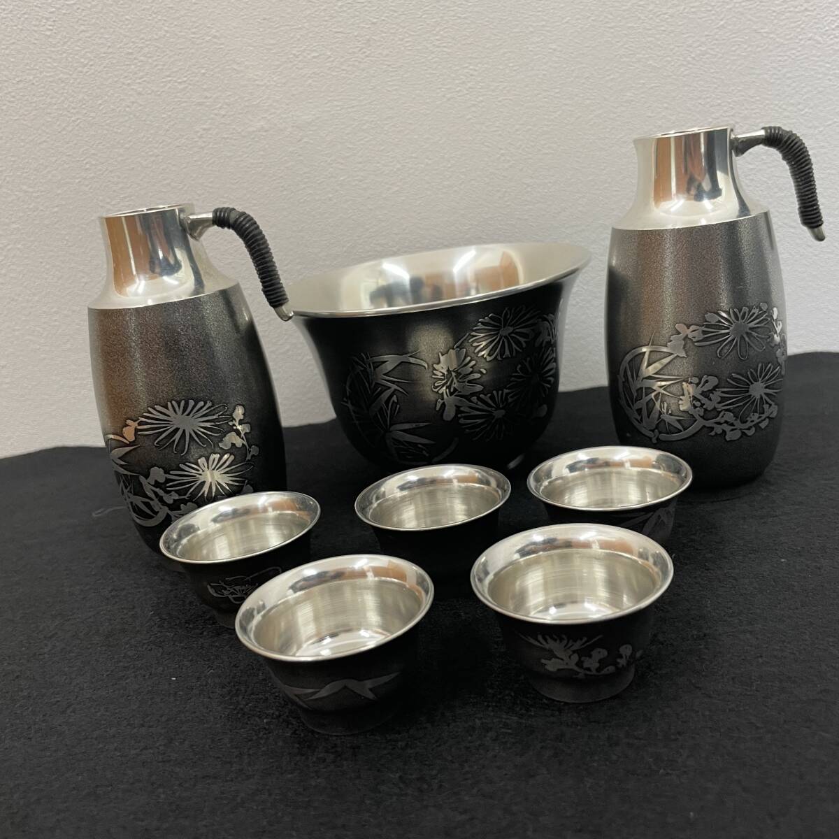 錫半 本錫 茶壺 木箱入り ②